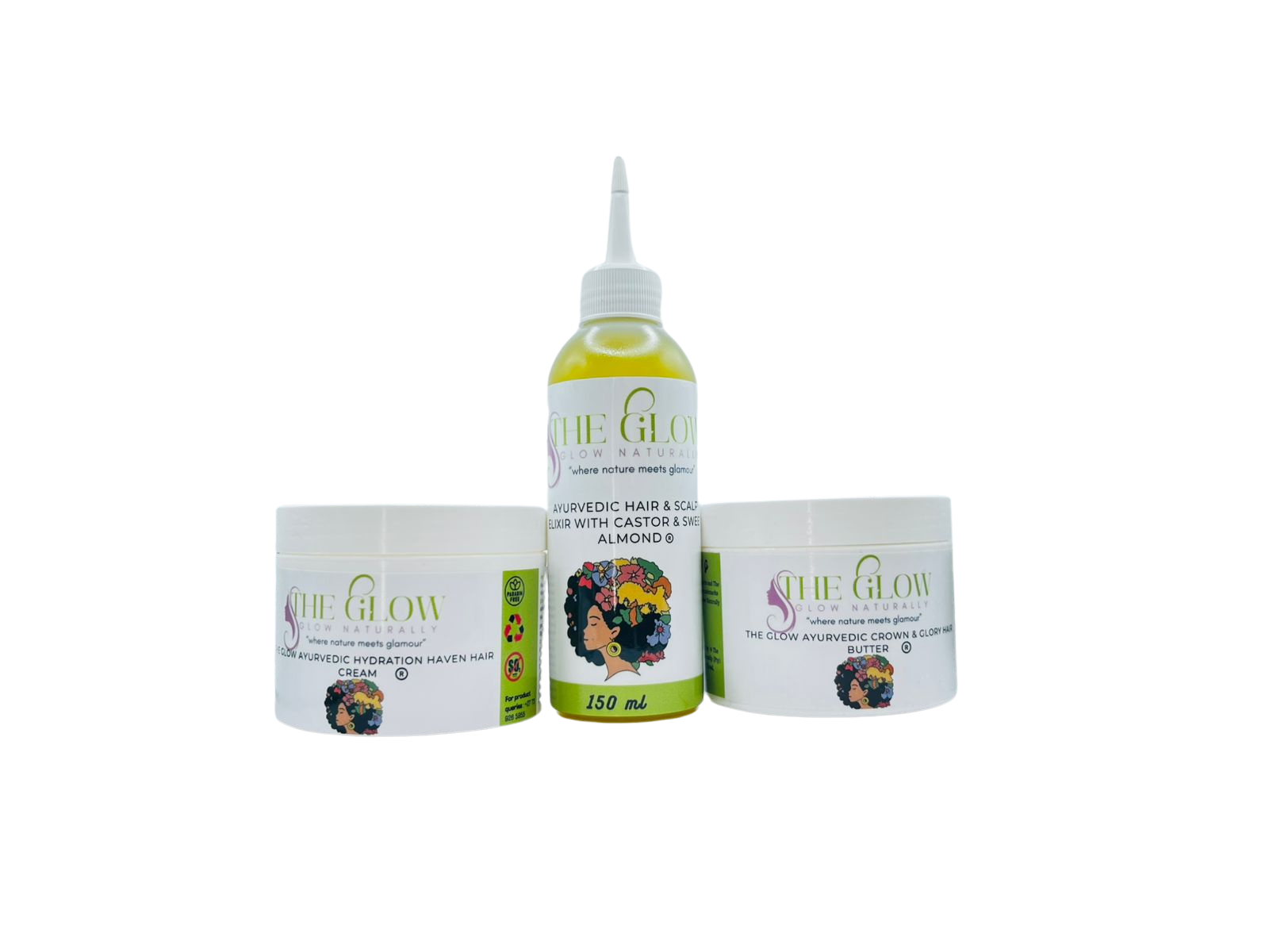 The Glow Ayurvedic Hair Harmony Collection - Transform Your Hair. Rooted in Ancient Secrets.