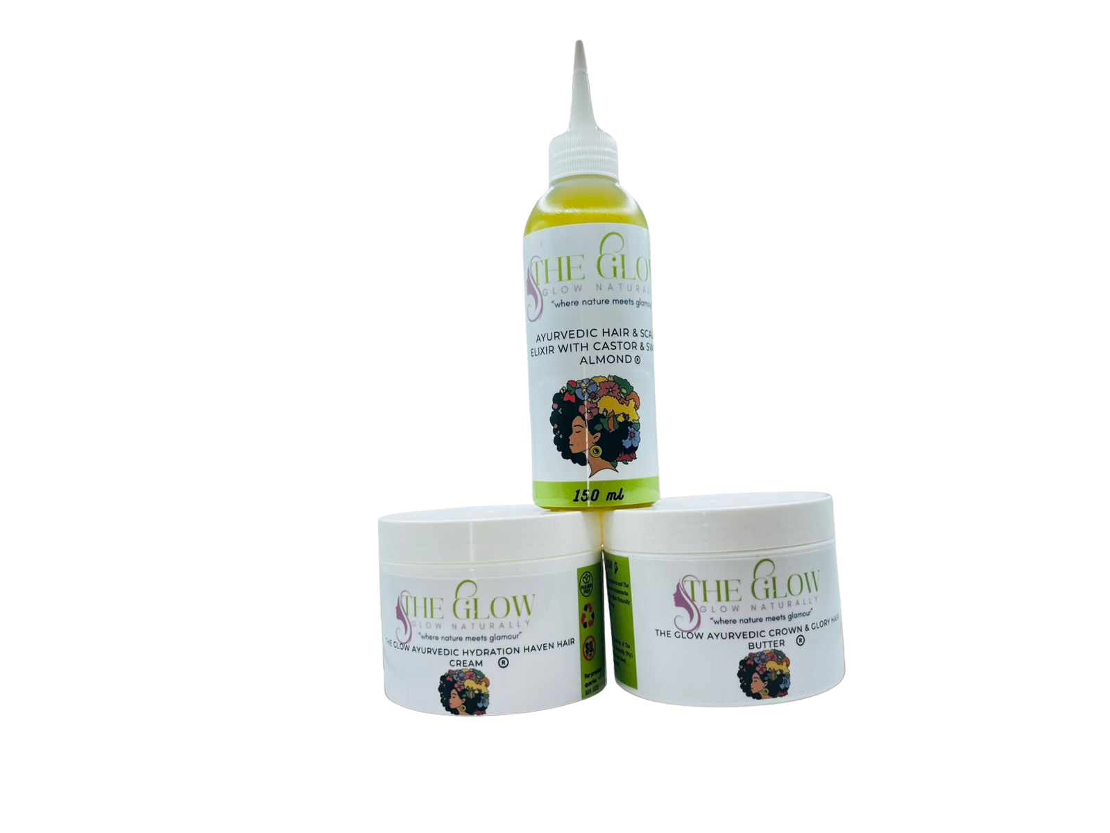 The Glow Ayurvedic Hair Harmony Collection - Transform Your Hair. Rooted in Ancient Secrets.