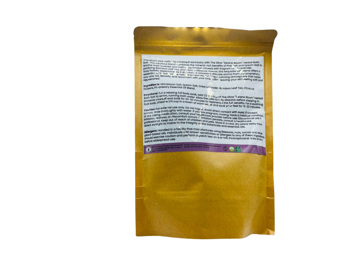 The Glow Serene Bloom Bath Salt - Unwind Your Mind. Soothe Your Soul.