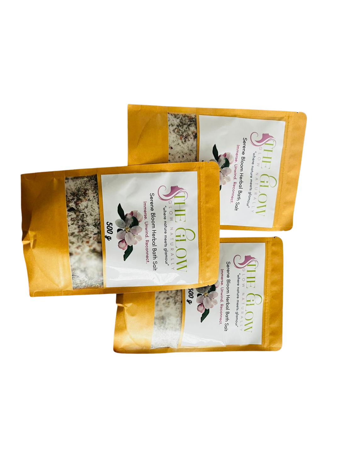 The Glow Serene Bloom Bath Salt - Unwind Your Mind. Soothe Your Soul.