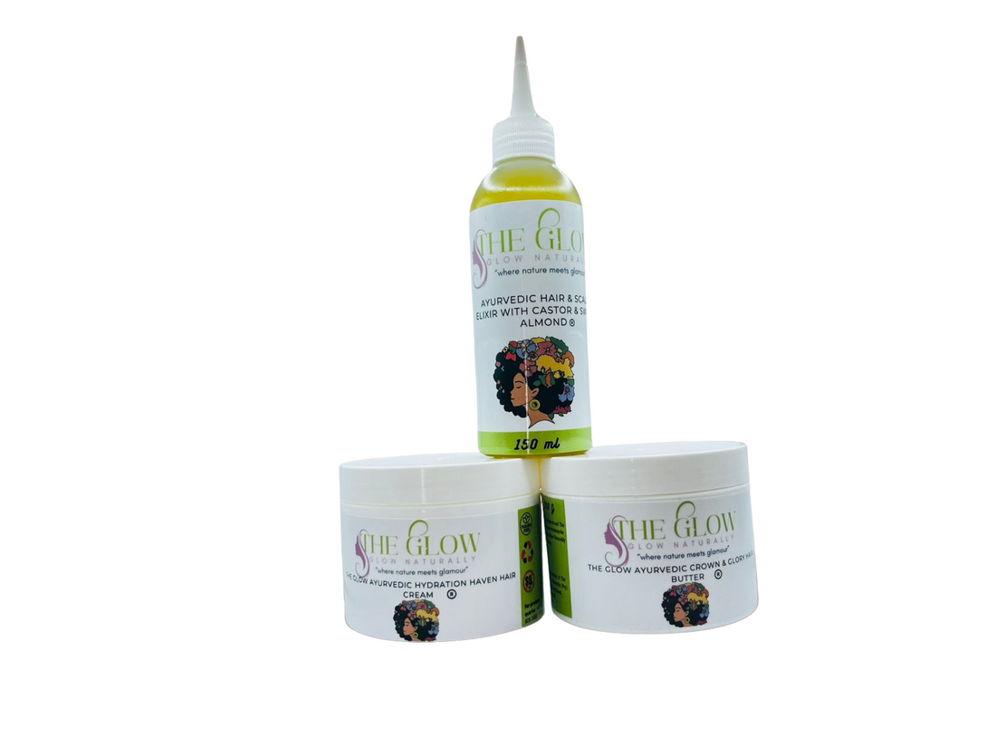 The Glow Ayurvedic Hair Harmony Collection - Transform Your Hair. Rooted in Ancient Secrets.