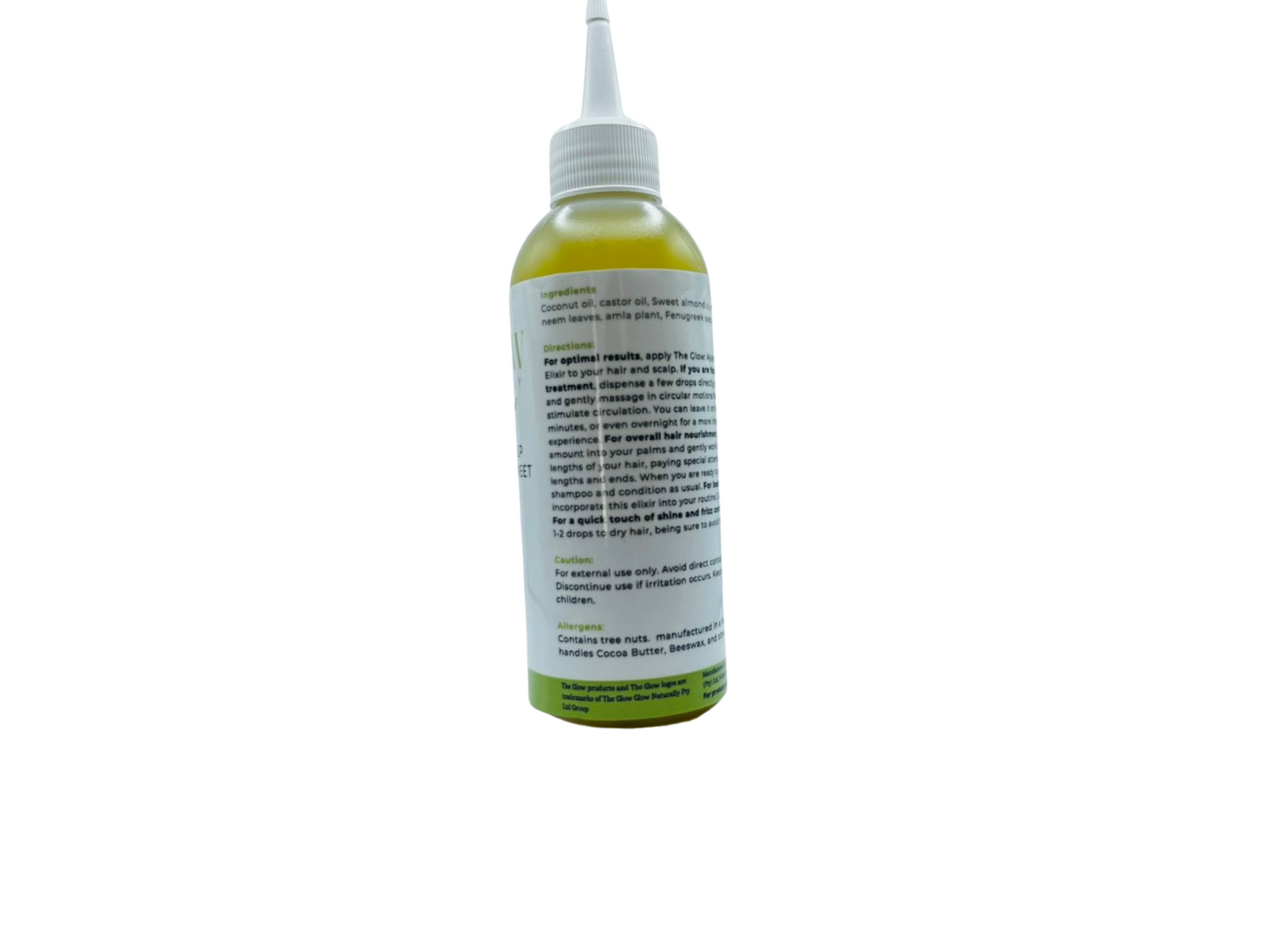 The Glow Ayurvedic Hair &amp; Scalp Elixir with Castor &amp; Sweet Almond - Cultivate Your Masterpiece. Rooted in Ancient Wisdom.
