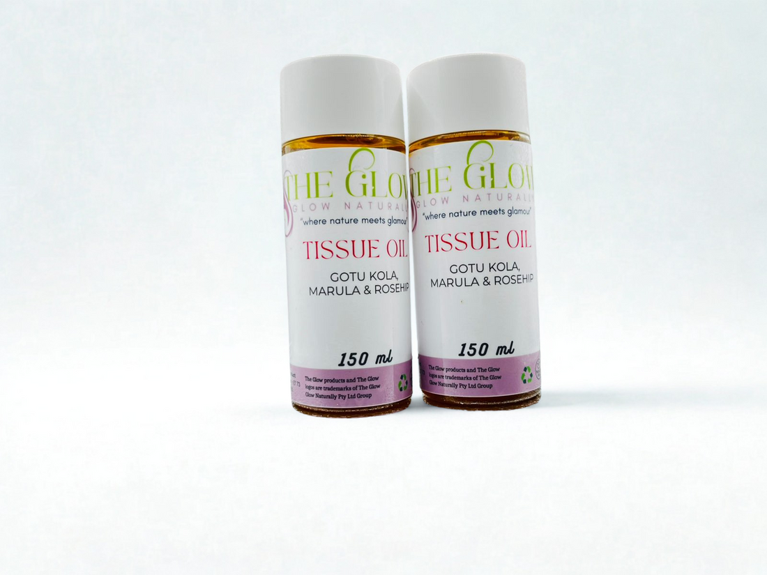 The Glow Liquid Gold Tissue Oil - Rejuvenate. Restore. Reveal Your Radiance.