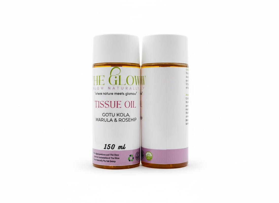 The Glow Liquid Gold Tissue Oil - Rejuvenate. Restore. Reveal Your Radiance.