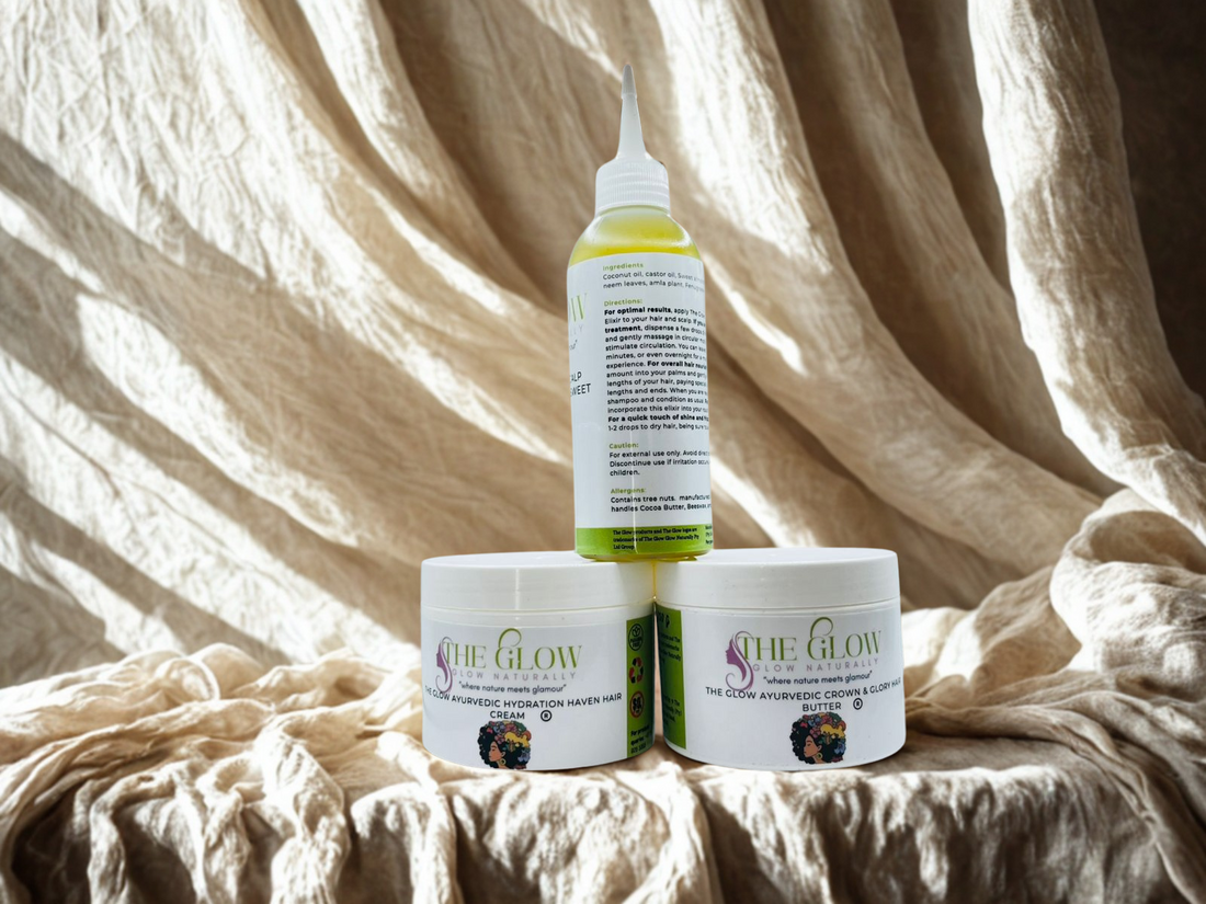 The Glow Ayurvedic Hair Harmony Collection - Transform Your Hair. Rooted in Ancient Secrets.