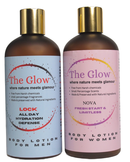 The Glow His &amp; Her Body Lotion Set
