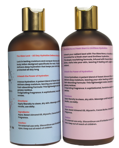 The Glow His &amp; Her Body Lotion Set